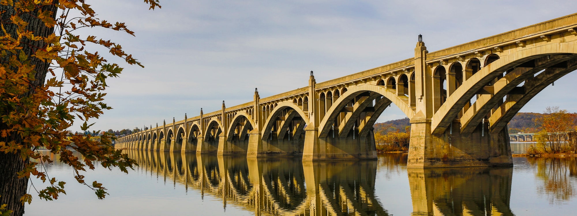 We Buy Houses Fast Columbia, PA banner of bridge for PA Home Solutions