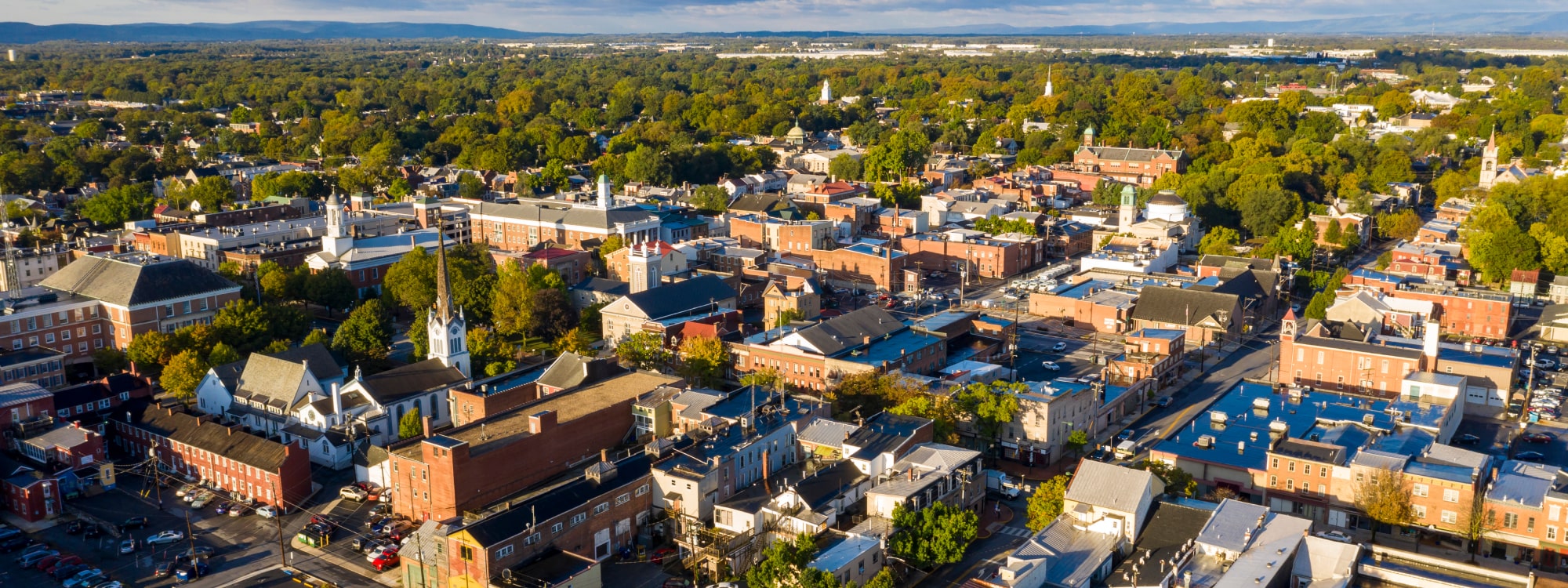 We Buy Houses Fast Carlisle, PA banner of downtown Carlisle for PA Home Solutions