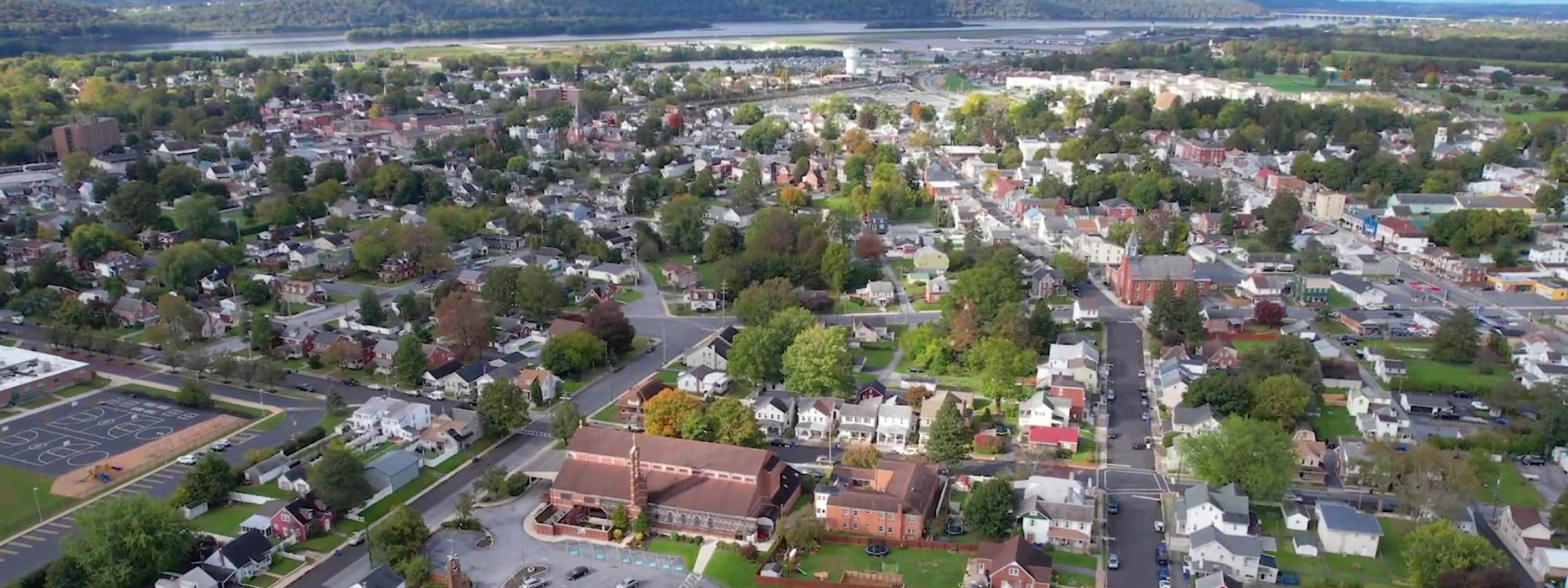 We Buy Houses Fast Middletown, PA banner of downtown Middletown for PA Home Solutions