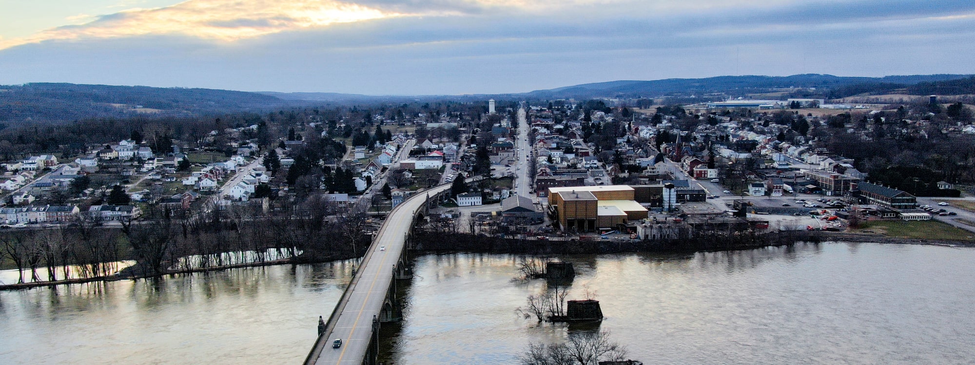 We Buy Houses Fast Wrightsville, PA banner of downtown Wrightsville for PA Home Solutions